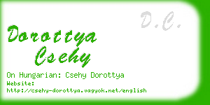 dorottya csehy business card